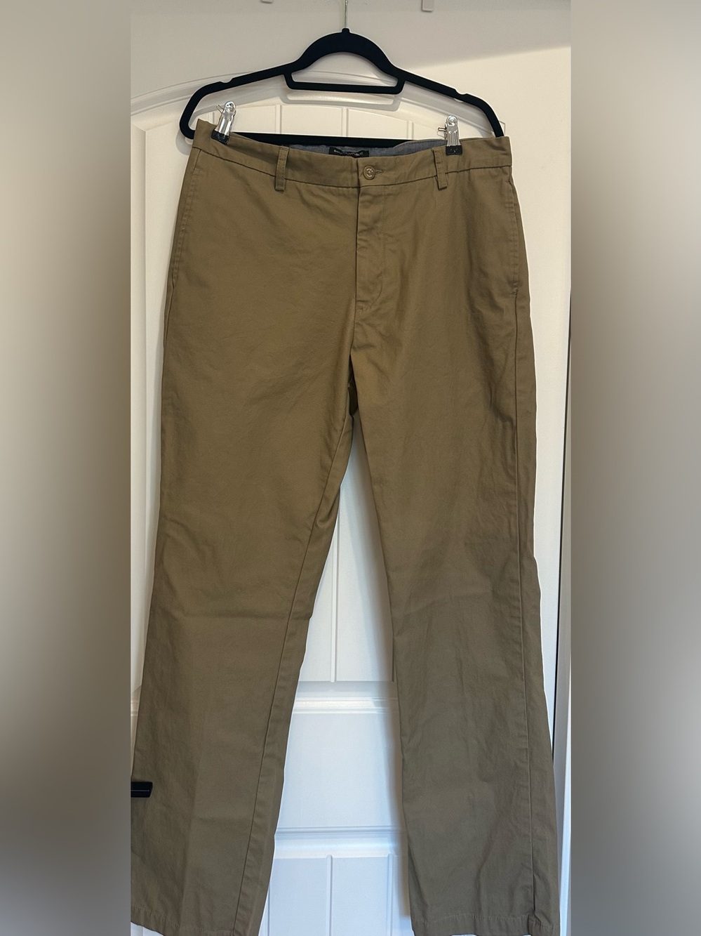 Banana Republic Gavin Chino Pants 34x34, Acorn/Khaki Straight Fit